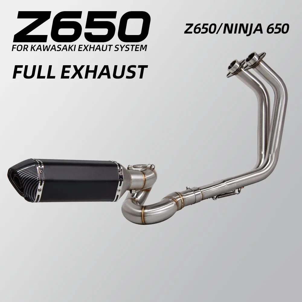 Sistema de escape moto completo Kawasaki Ninja 650 Z650 2017-2023