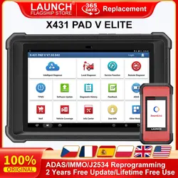 Escáner diagnóstico LAUNCH X431 PAD V Elite con codificación ECU y ADAS