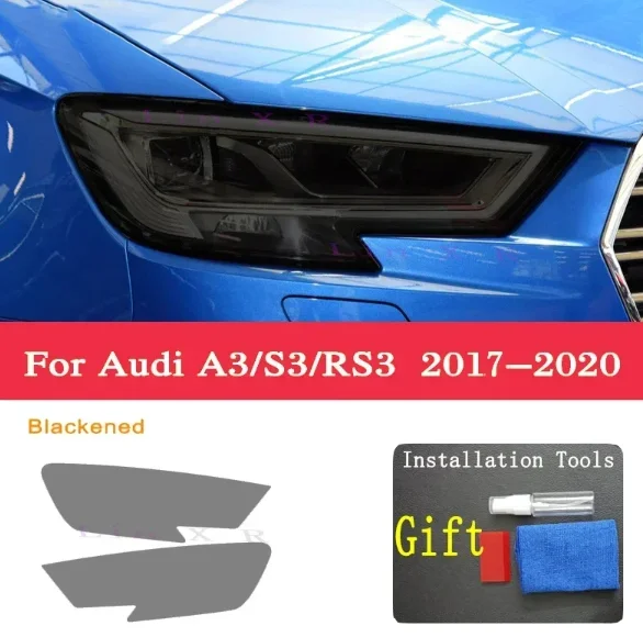 Película TPU faros negro Audi A3 S3 RS3 2014+ - imagen 3