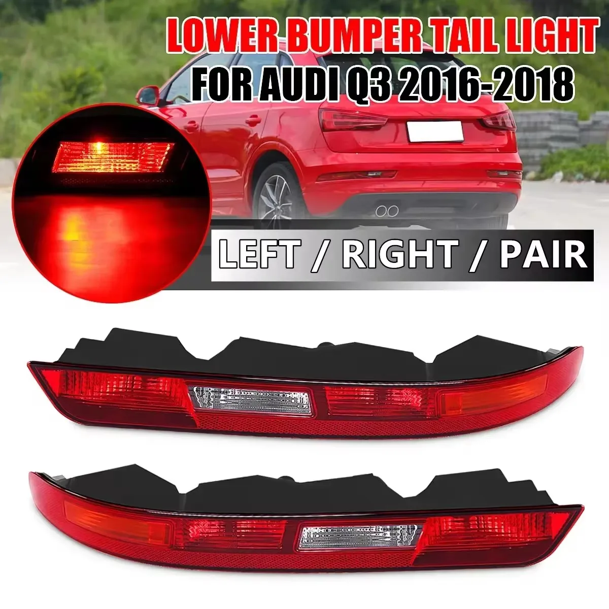 Faros traseros Audi Q3 2016-2018 8UD 945095B luces freno y marcha atrás
