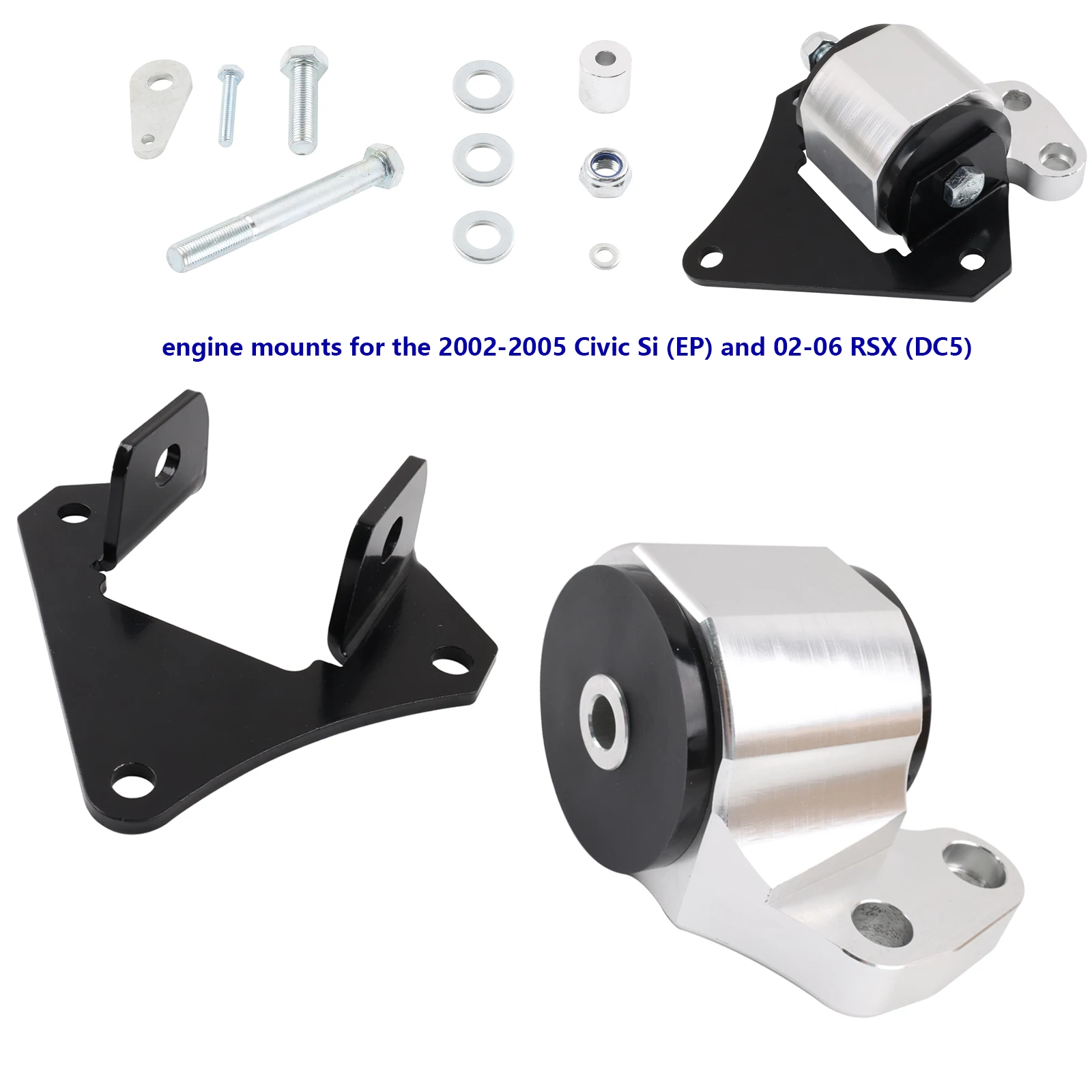 Kit soportes motor rendimiento Civic Si EP 02-05 y RSX DC5 02-06