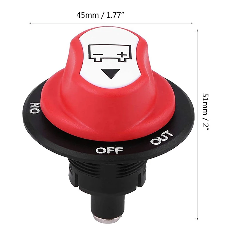 Desconectador rotativo de batería para coche, moto y camión - imagen 2