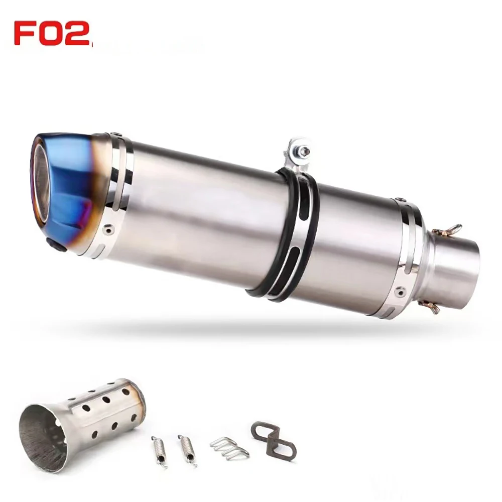 Silenciador de escape 51 mm para moto con dB killer - imagen 5
