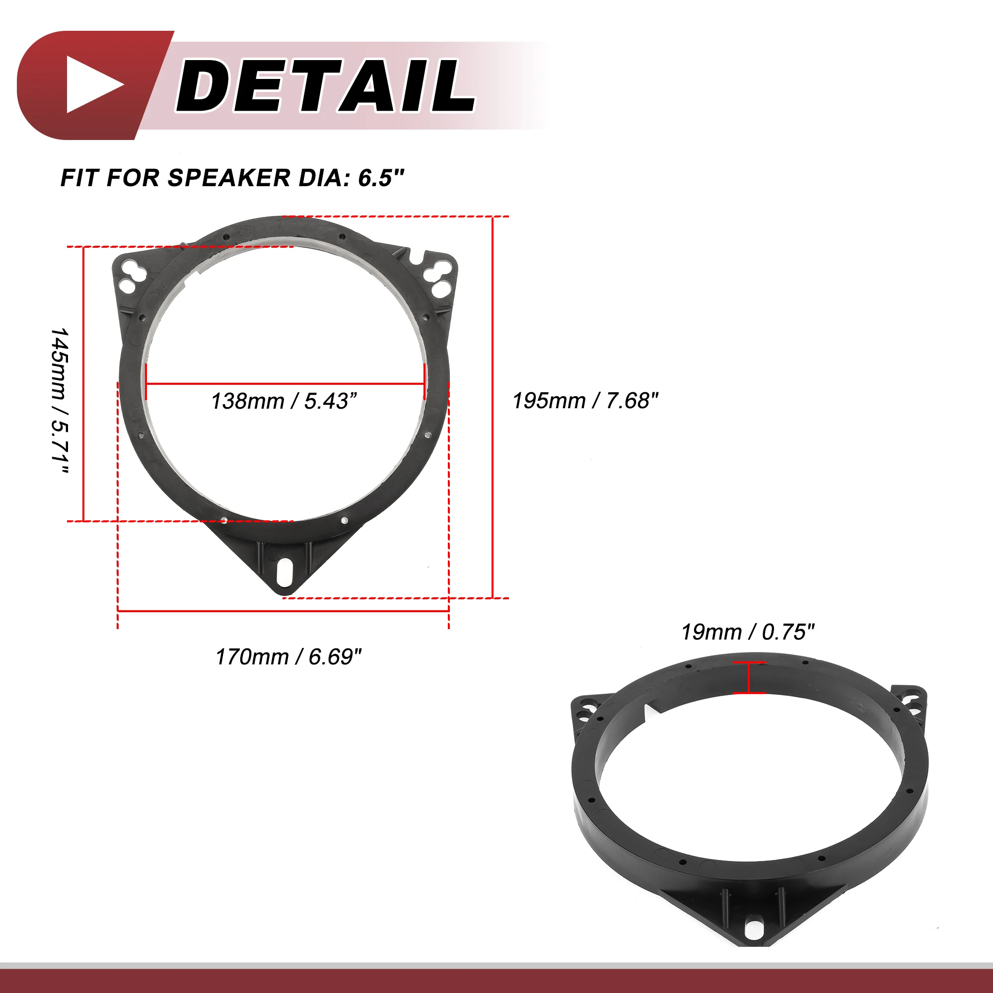 Adaptador altavoz Autohaux Nissan Murano 2003-2019 delantero y trasero - imagen 5