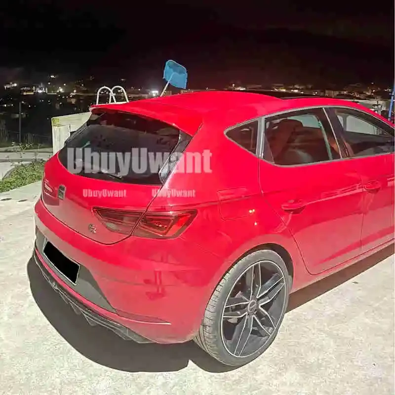 Alerón trasero y alas para Seat León MK3 5F FR color carbono - imagen 4