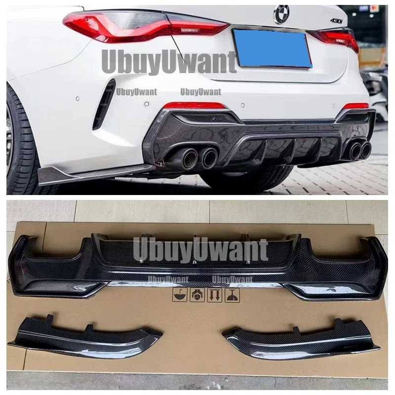 Difusor trasero de carbono con labio para BMW Serie 4 G22/G23 - imagen 2