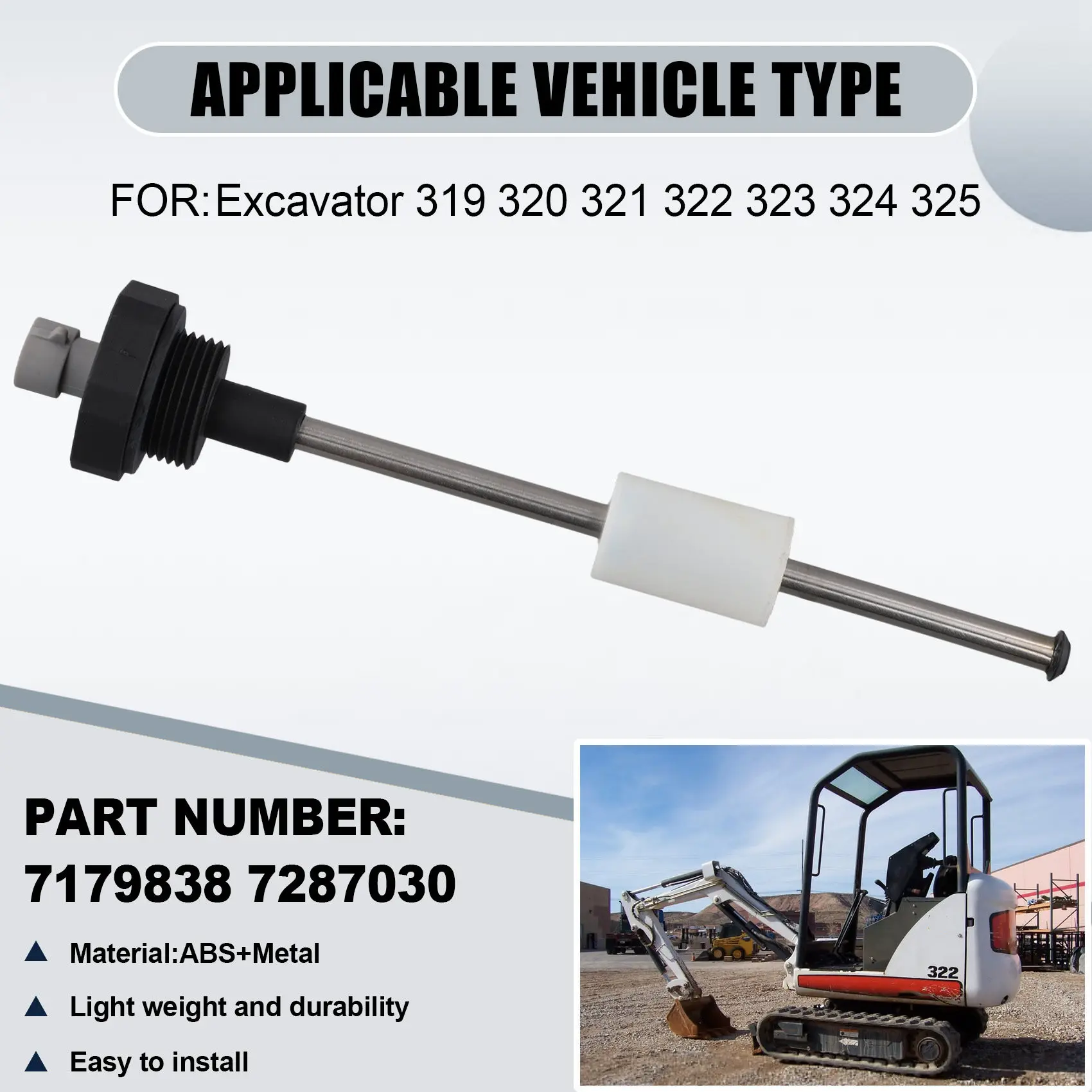 Sensor de unidad de envío de nivel de medidor de tanque de combustible para Bobcat 319 320 321 322 323 324 325 - imagen 4