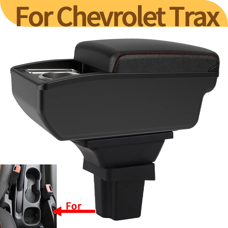 Chevrolet Trax consola central reposabrazos y almacenamiento 2015-2018