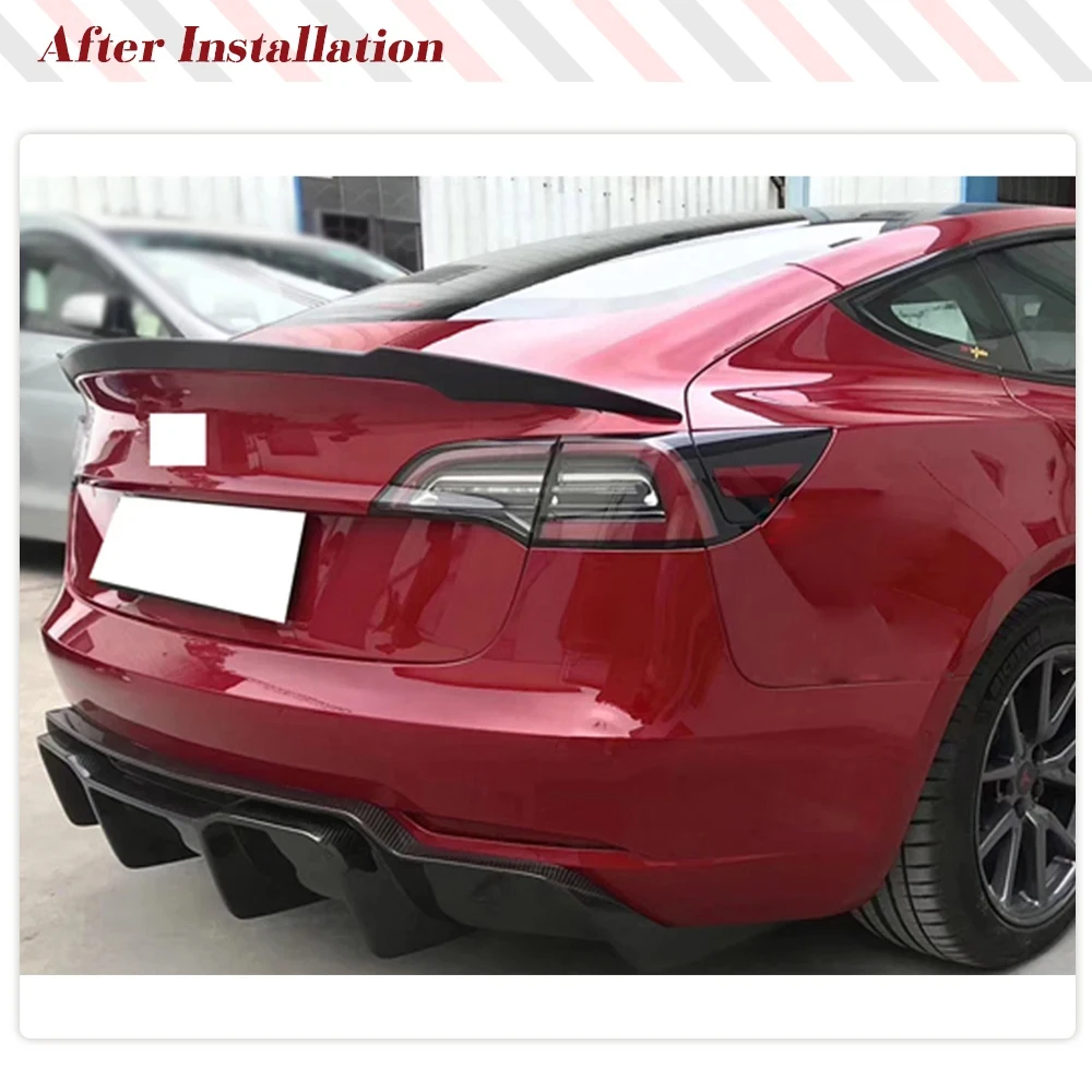 Alerón trasero de carbono/FRP para Tesla Model S 2012-2019 - imagen 2