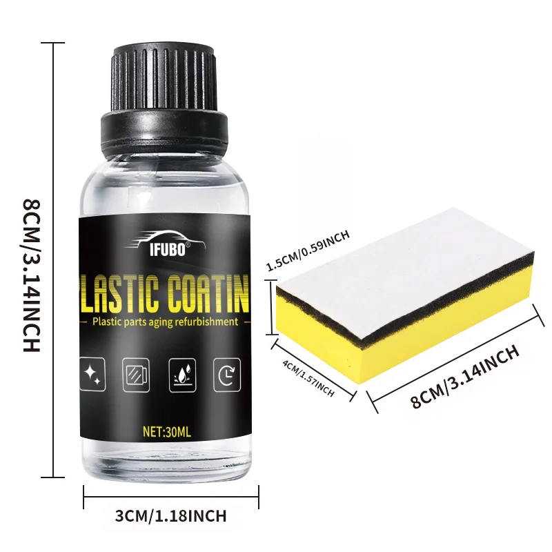 [Fast Arrival] Crystal Clear Car Plastic Restoration Kit - Enhance Black Gloss, Interior Dust Protection & Maintenance - imagen 3