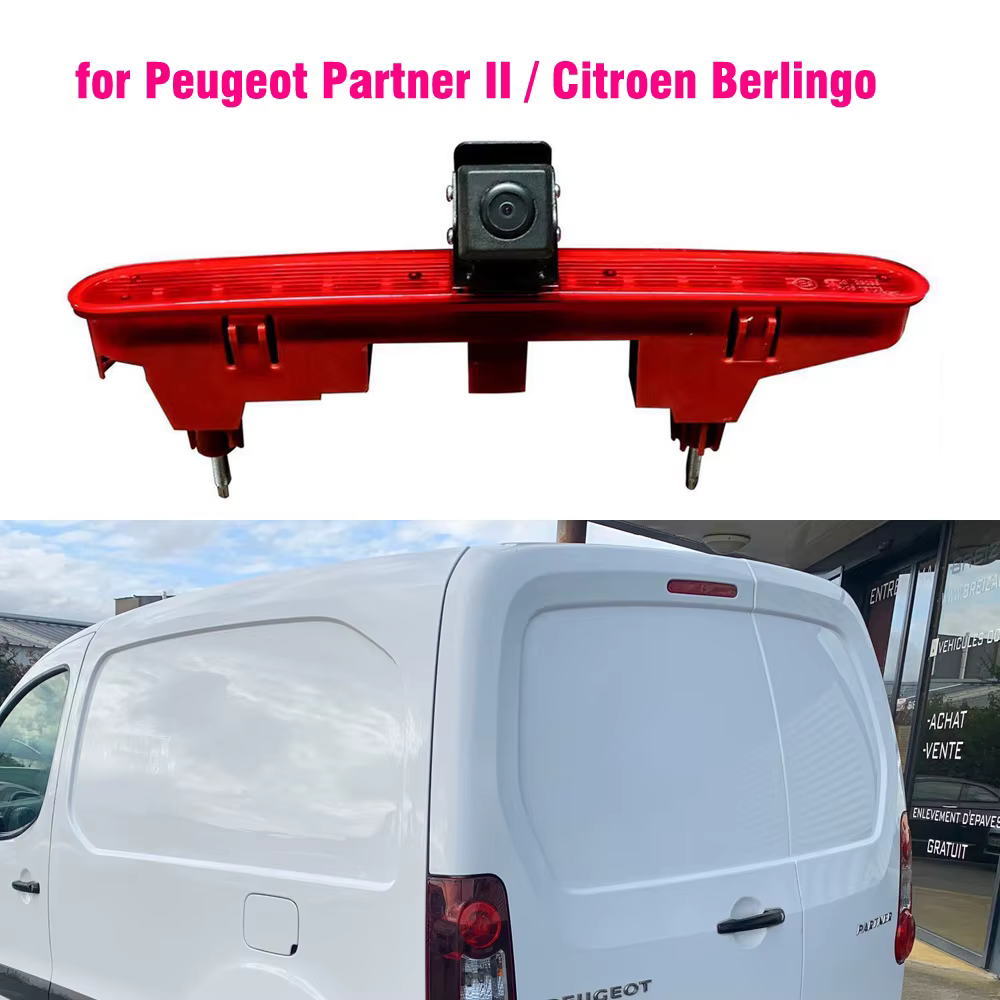 Cámara marcha atrás CCD luz de freno Peugeot Partner II Berlingo 2008+
