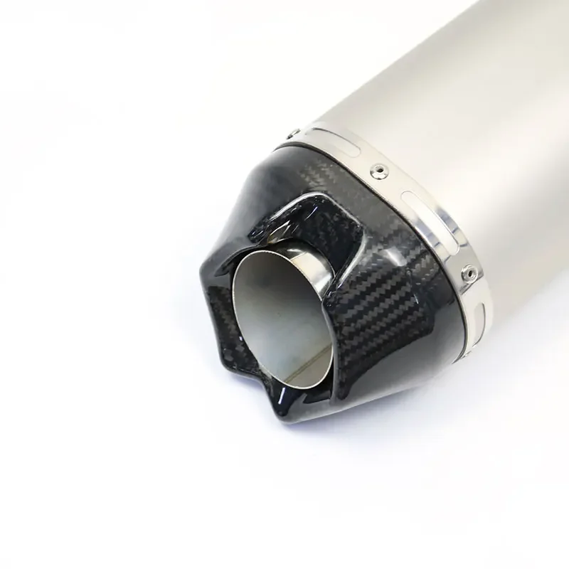 Silenciador Universal de fibra de carbono modificado para escape de motocicleta, 51mm, para ZX10R ZX6R GSXR 600 GSXR750 R6 K8 K6 CBR250 CB600 MT07 - imagen 4