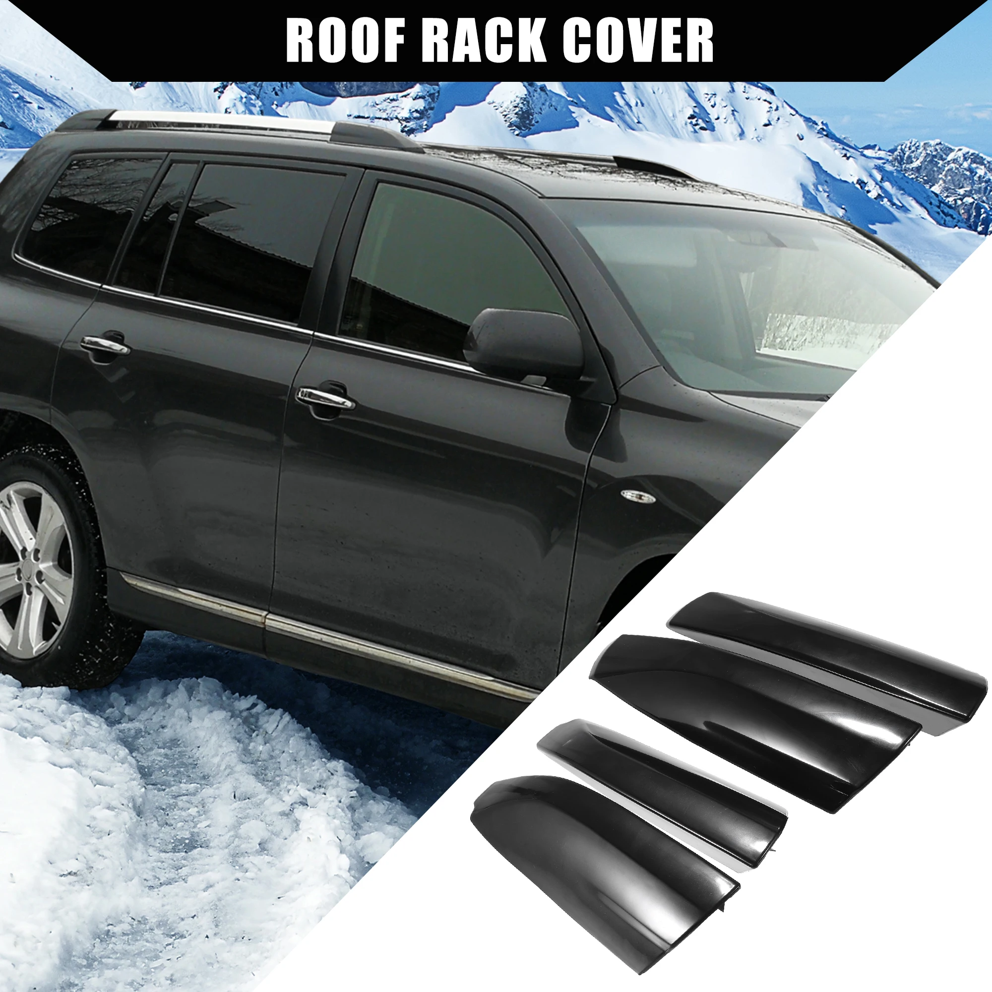 X Autohaux Rieles de techo para Toyota Highlander 2008-2013