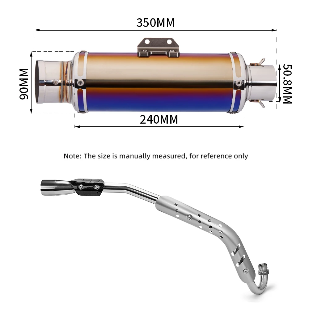 Tubo de escape original para motocicleta cub110 - imagen 4