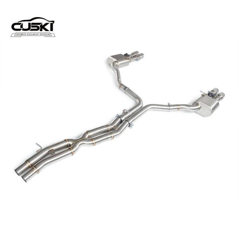 Sistema de escape catback en acero inoxidable para Audi RS4 B8 4.2
