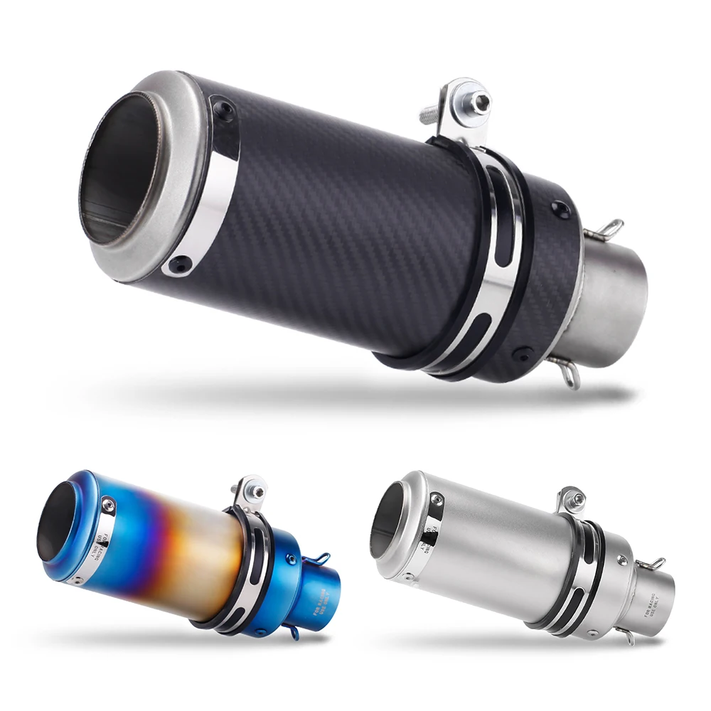 Silenciador de escape universal 51/60 mm para moto estilo GP