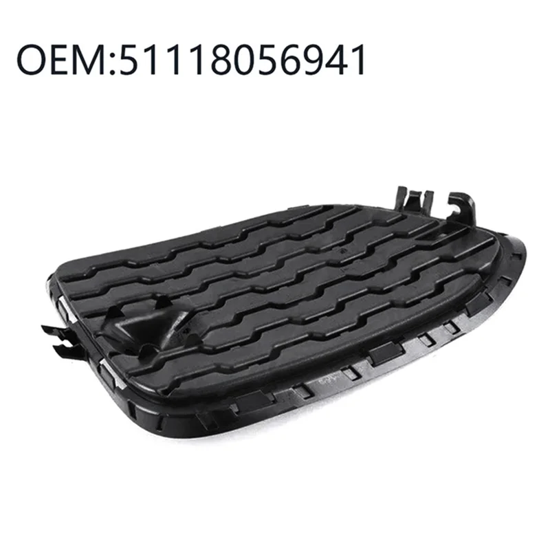 AB56-Marco de lámpara antiniebla, bisel, cubierta de rejilla de lámpara antiniebla, marco de lámpara antiniebla para BMW 51118056941 51118056942, parachoques delantero cerrado, rejilla M - imagen 4