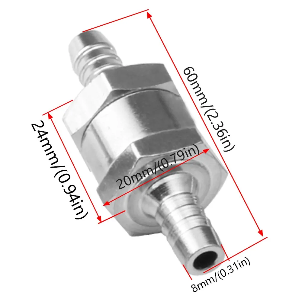 Válvula antirretorno combustible aluminio FP-1048A para carburador 6-12mm - imagen 4