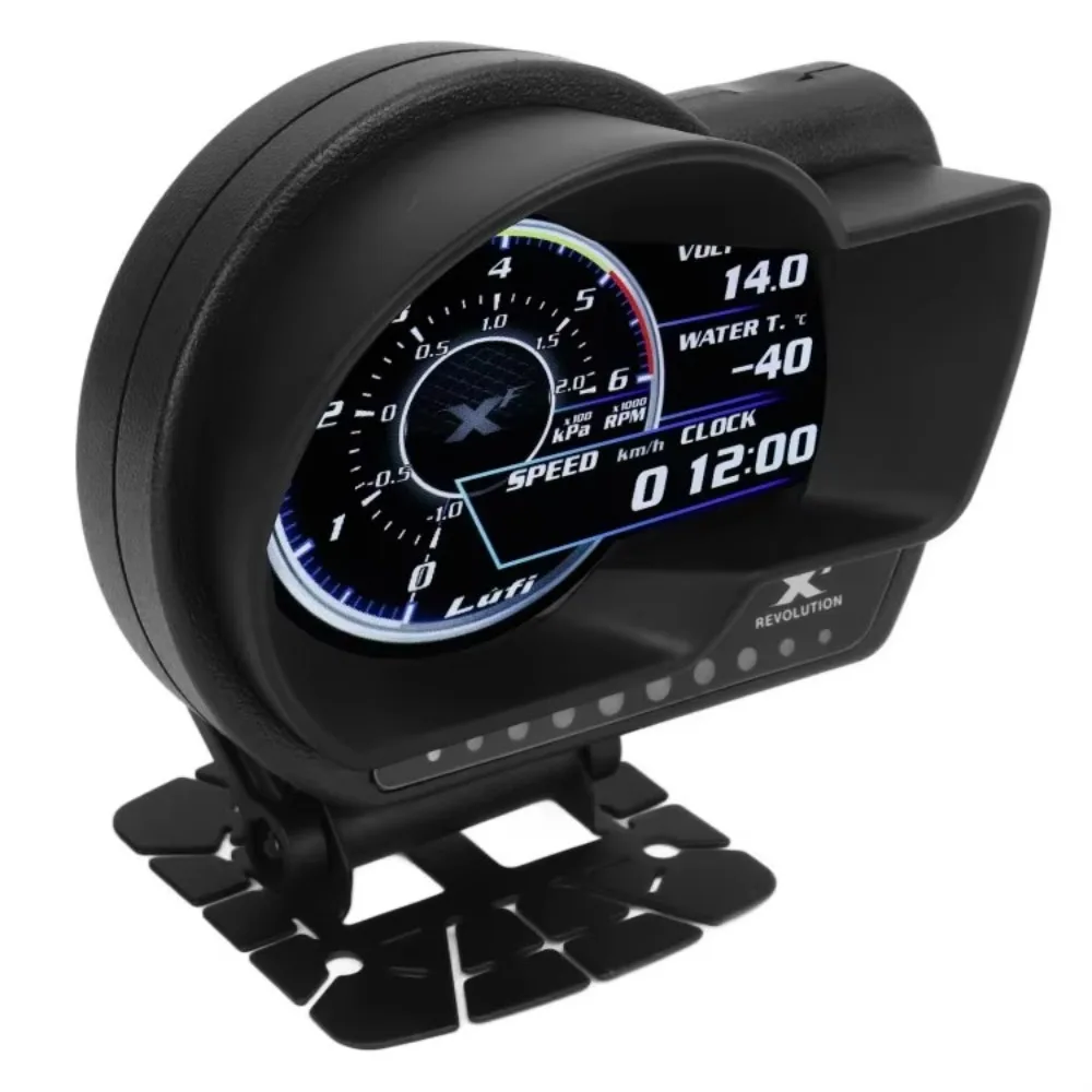 Medidor digital LUFI XF OBD2 – RPM, presión aceite y AFR tuning - imagen 4