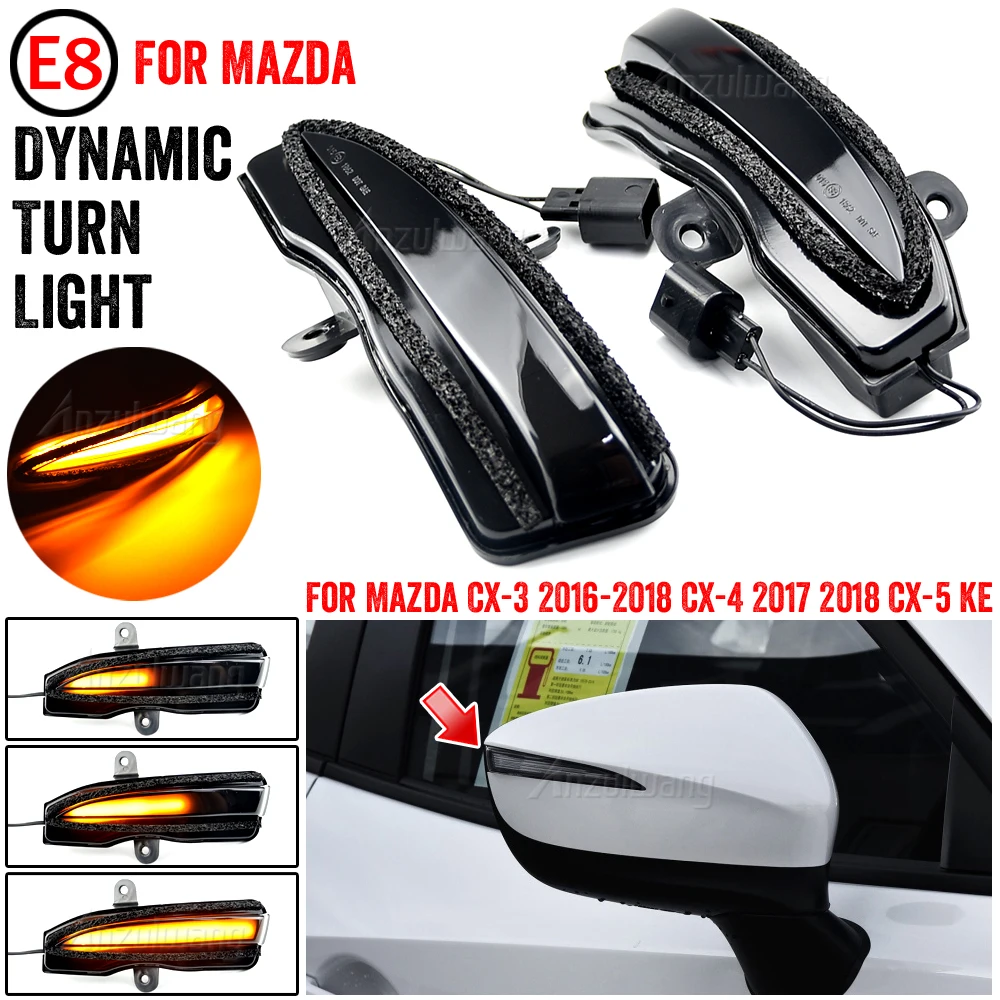 Intermitente LED dinámico espejo retrovisor Mazda CX-3 CX-4 CX-5 2016