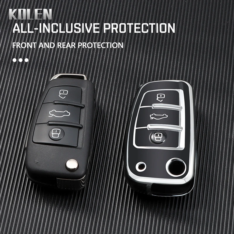 Funda de llave TPU Audi A3 8L/8P, A4 B6-B8, A6 C5-C6, TT, Q3, Q7 - imagen 5