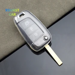 Funda transparente de TPU para llave Hyundai i30, Tucson y Kona