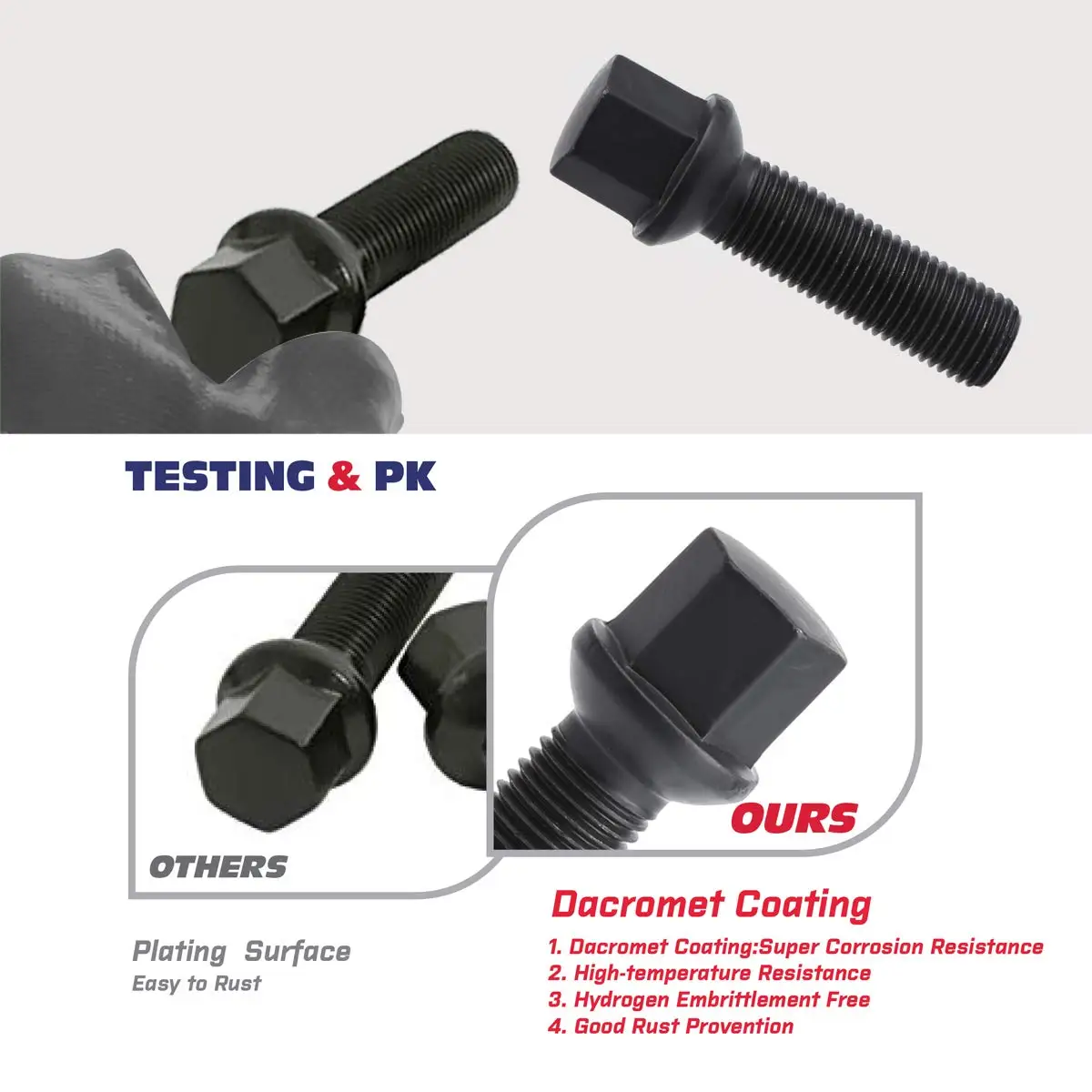 Tuercas de rueda M14x1,5 antirobo 12,9 – Audi VW Mercedes-Benz - imagen 4