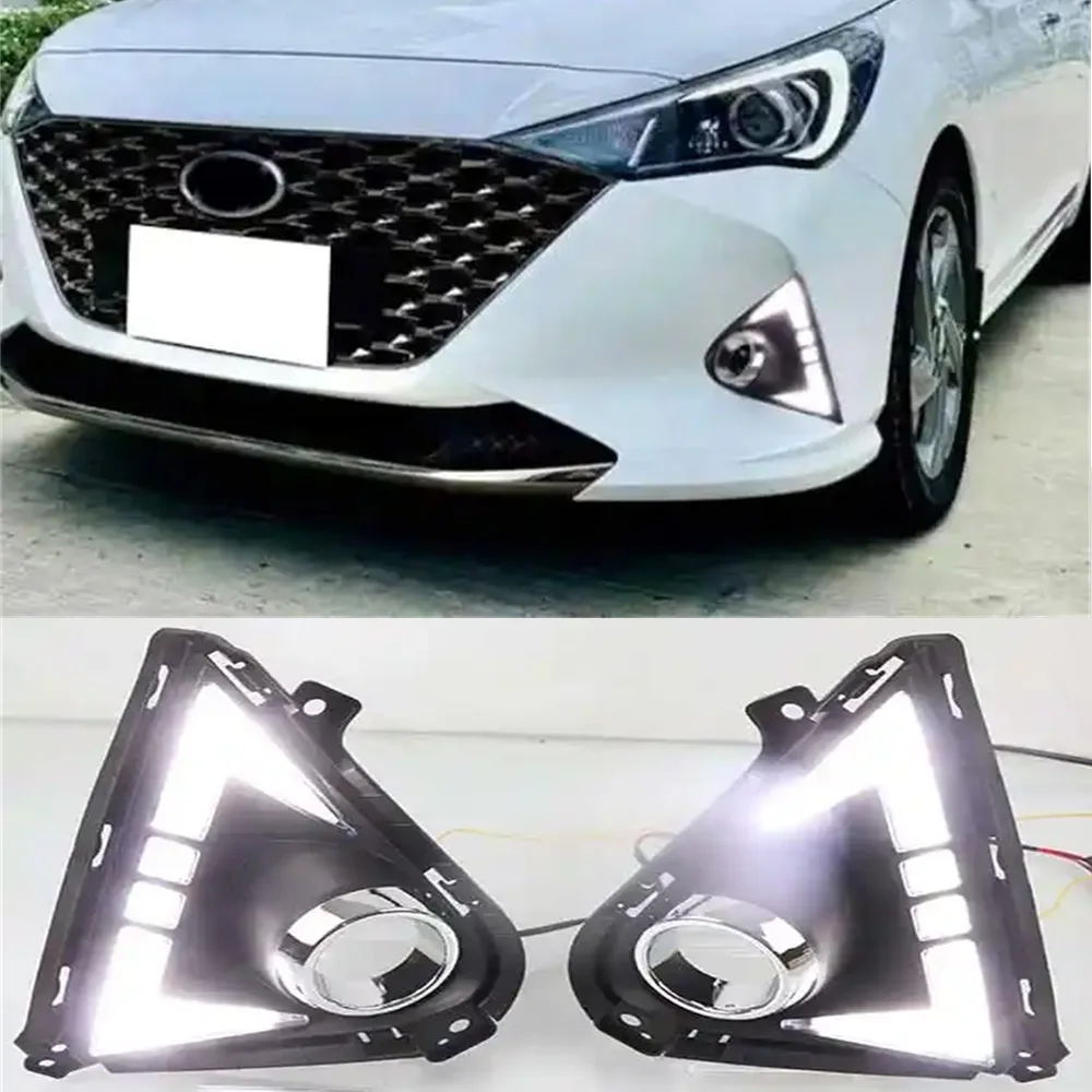 Luz diurna LED DRL Hyundai Accent Solaris Verna 2021