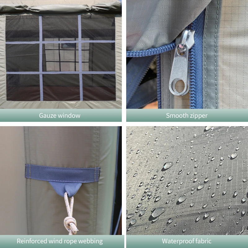 Tienda de campaña inflable impermeable para camping al aire libre - imagen 5