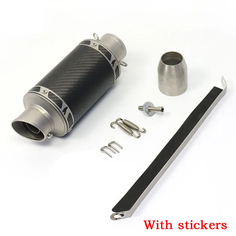 TERMIGNONI silenciador de escape de motocicleta de acero y fibra de carbono escape moto para KTM Fz6 Cbr250 Cb600 Mt07 xj6 cafe racer mt09 cb650f - imagen 4