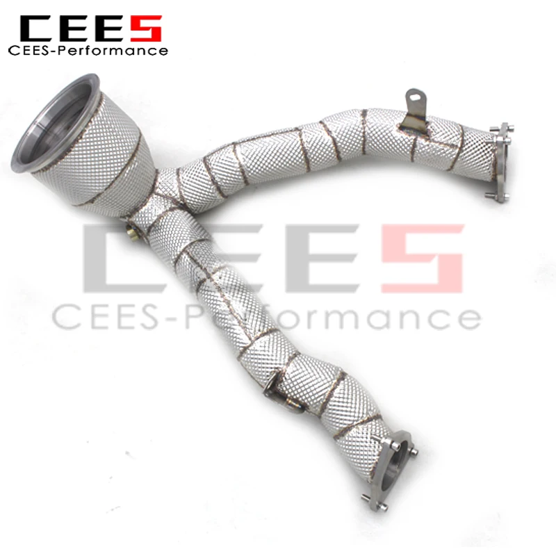 Tubo de bajada Cees acero inoxidable para Porsche Macan 3.0 T