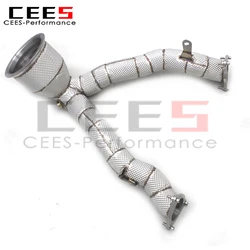 Tubo de bajada Cees acero inoxidable para Porsche Macan 3.0 T