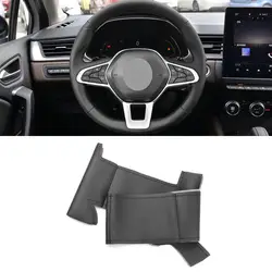Funda volante microfibra negra cosida a mano – Renault Clio V/Zoe/Captur