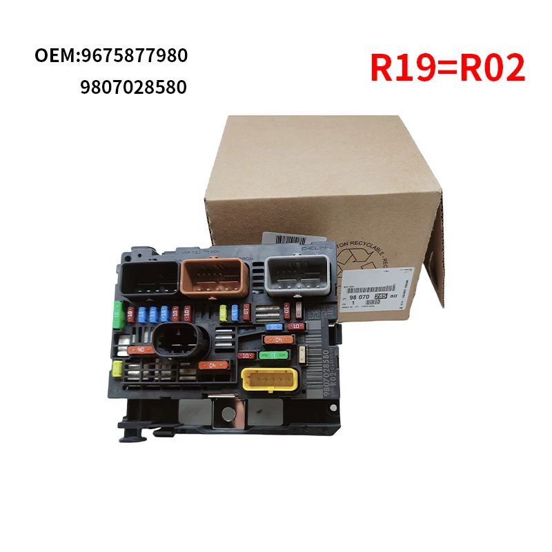 9675877980 BSM-R02-00 bloque de fusibles y relés Peugeot 407/RCZ/3008