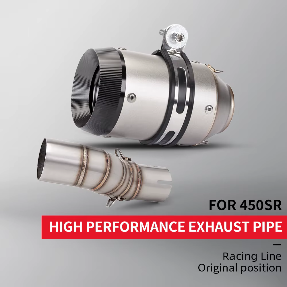 Silenciador escape moto 51mm DB Killer – 450SR 450NK 450SS tubo enlace