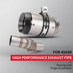 Silenciador escape moto 51mm DB Killer – 450SR 450NK 450SS tubo enlace