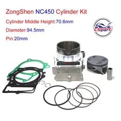 Zongshen NC450 – Kit de segmentos y junta de cilindro 450 cc