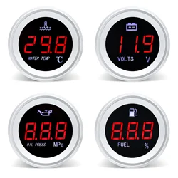 Medidor universal 52 mm temperatura agua, presión aceite y voltímetro