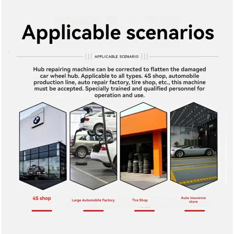 Rectificadora de cubos de rueda profesional – máquina taller mecánico - imagen 5