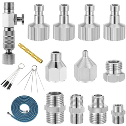 Kit adaptadores para aerógrafo con conexión rápida y limpieza