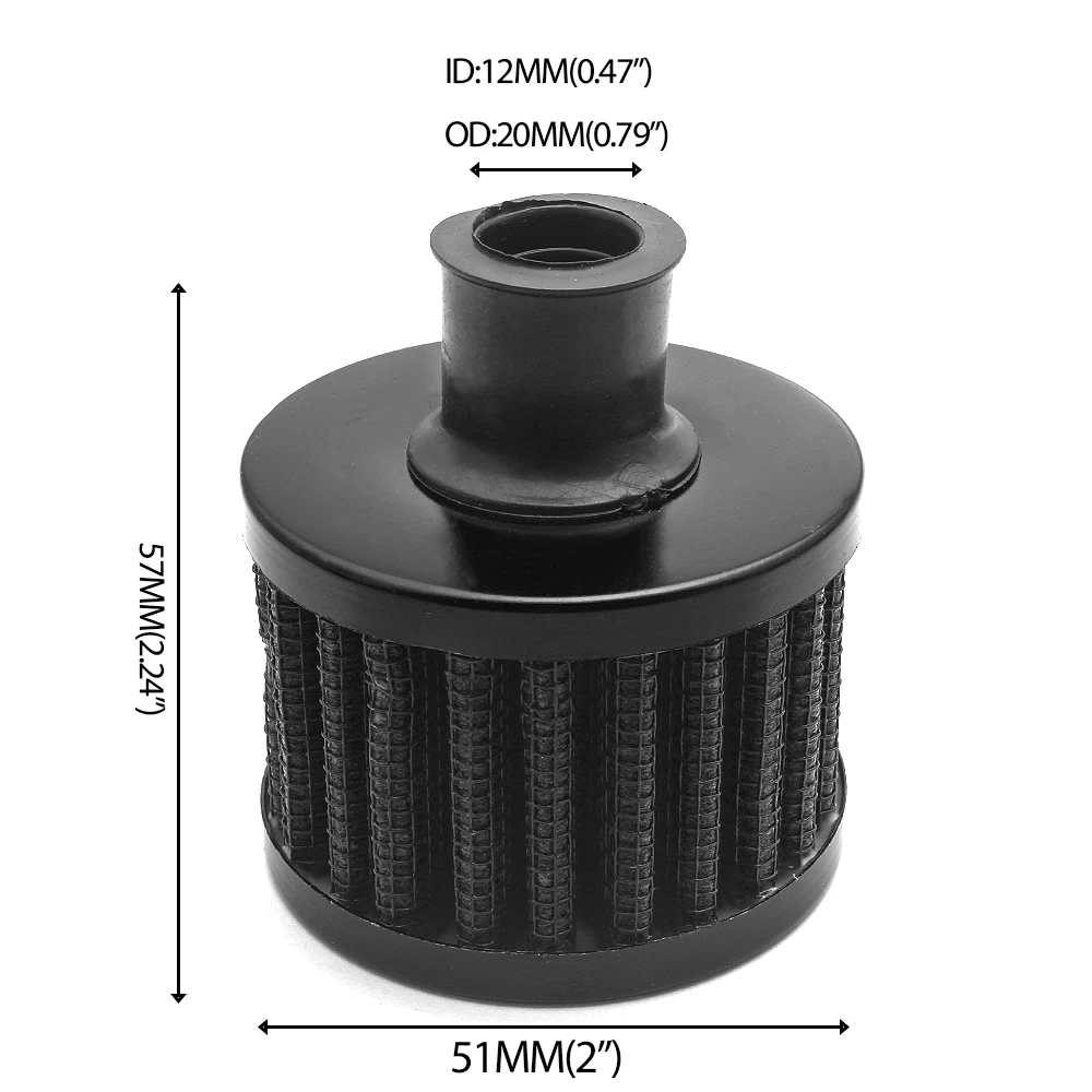 Filtro de aire universal para moto de alto flujo, 12 mm - imagen 2