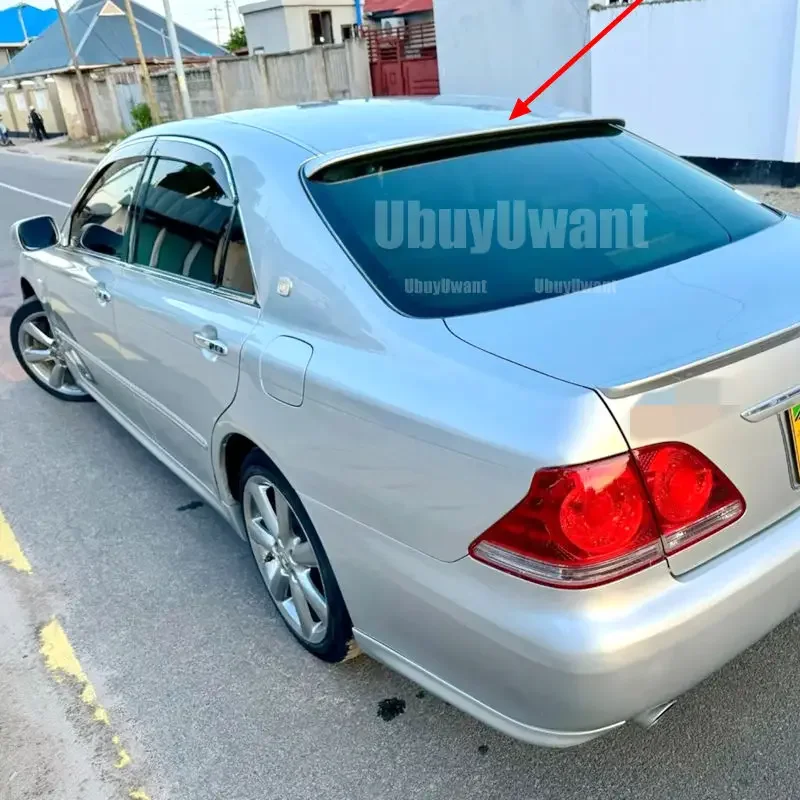 Edición deportiva para Toyota Crown Athlete 2005 a 2009, alerón de techo para ventana trasera, pintura en aerosol Panit DIY o Color blanco y negro