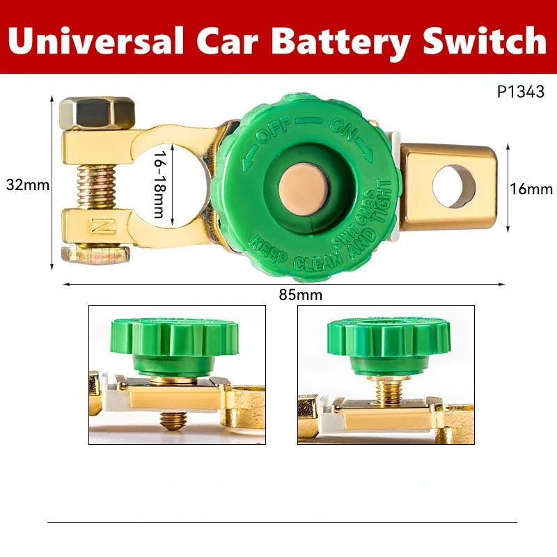 Aislador de batería universal con interruptor de corte - imagen 5