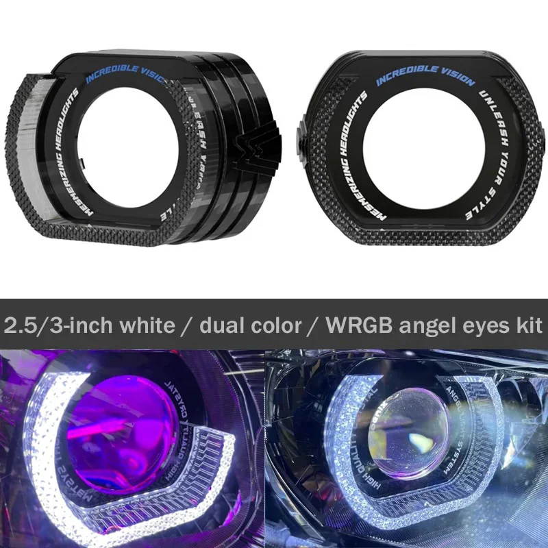 Kit máscara ojos ángel 5D Halo LED Bi-Xenon – Faros DRL