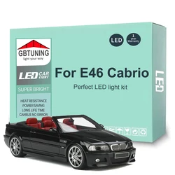 13 Uds. Accesorios de bombilla LED Interior para BMW Serie 3 E46 Convertible Cabrio 2000-2005 Canbus lámpara de matrícula de techo de coche