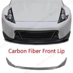 Para Nissan 370Z-Z34 2009-2012 años modificación del kit de carrocería del labio delantero de fibra de carbono