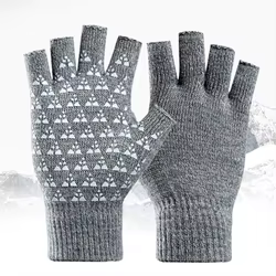 Guantes sin dedos de punto acrílico para hombre y mujer – invierno