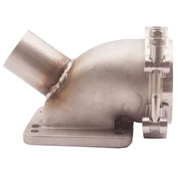 Brida Codo Adaptador Turbo T3/T4 2.5" 63mm con Abrazadera WG Fundido