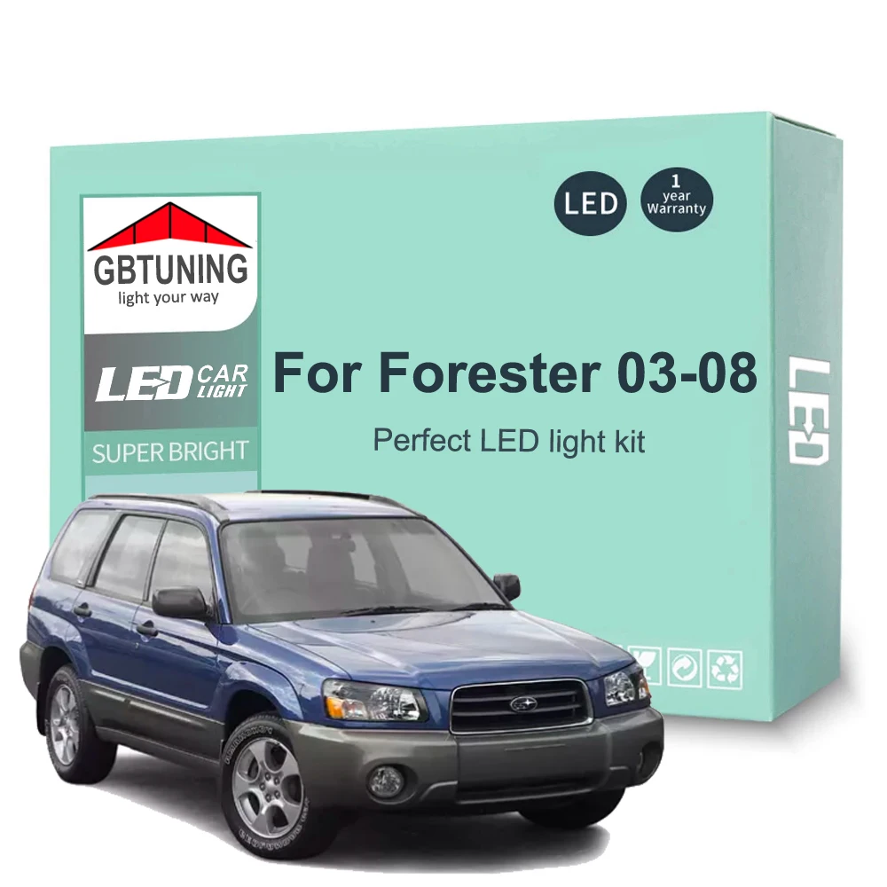 Bombillas LED Canbus interior Subaru Forester SG 2003-2008