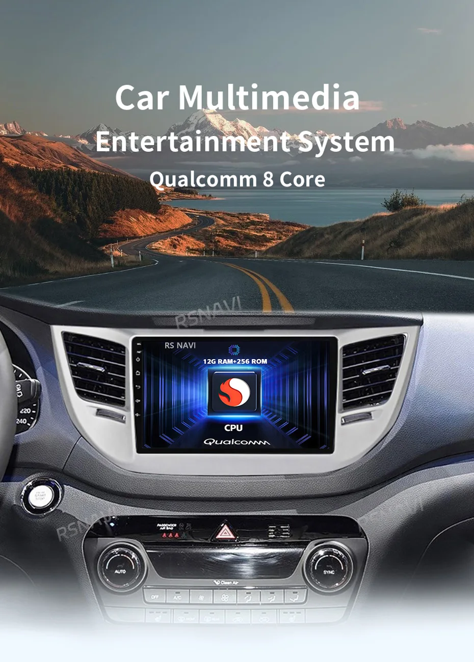 Radio RSNAVI para Hyundai Tucson 3 con volante a la derecha